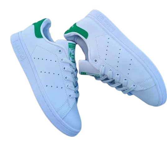 adidas Originals Stan Smith Classic Sneakers - Cloud White & Green